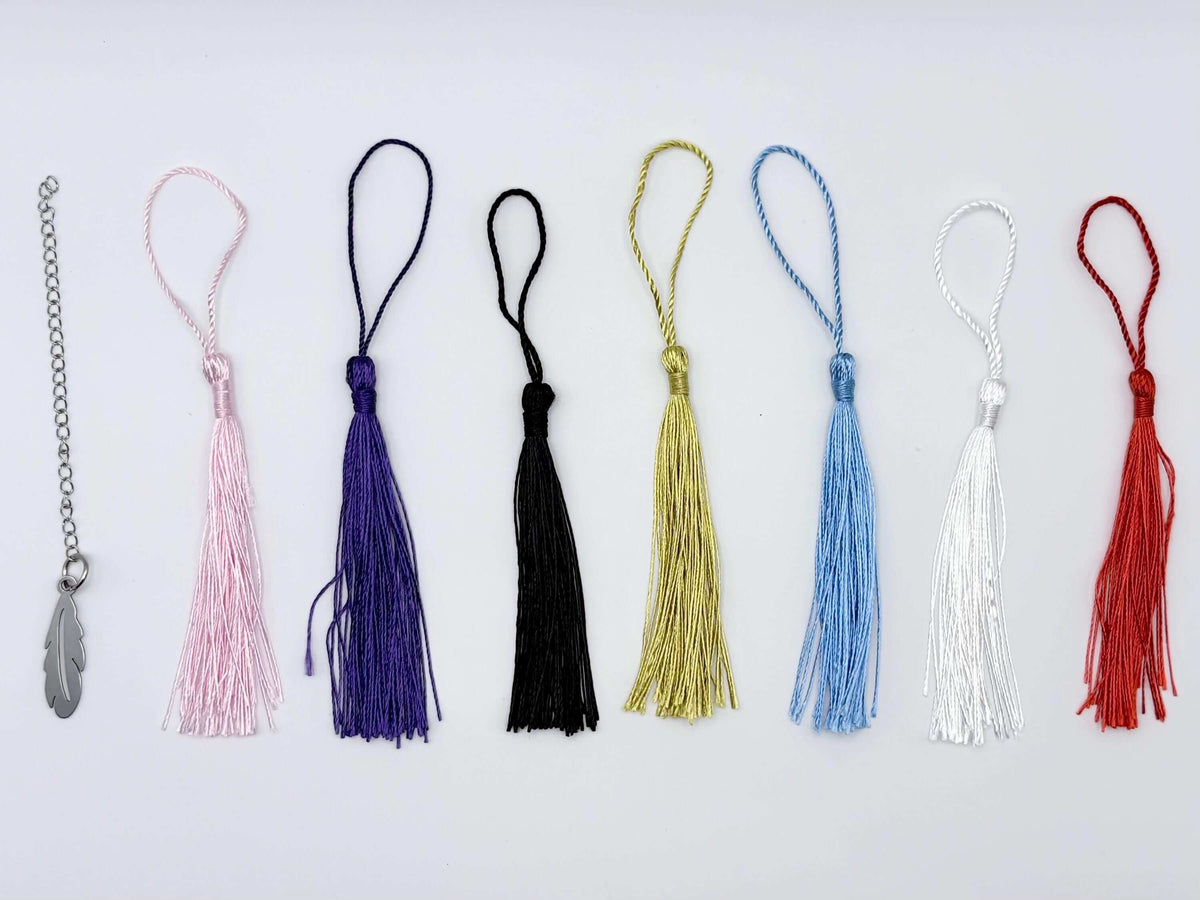 Tassel colour options to customise Sci-Fi Amaze Alien Metal Bookmark