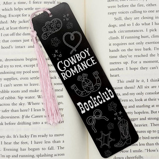 Cowboy Romance Bookclub Metal Bookmark