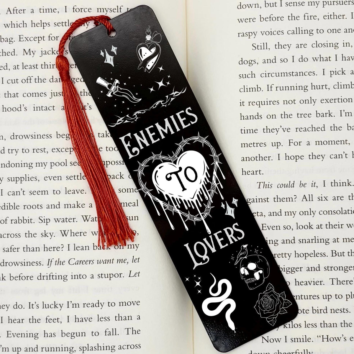 Enemies to Lovers Trope Metal Bookmark