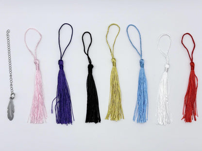 Tassel colour options to customise The Romance Reader Metal Bookmark 
