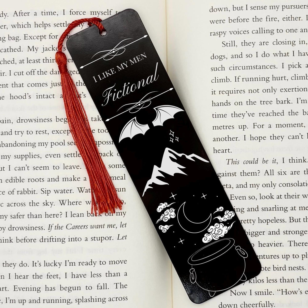 I Like My Men Fictional Romantasy Metal Bookmark