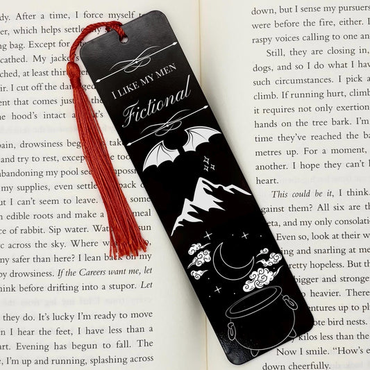 I Like My Men Fictional Romantasy Metal Bookmark