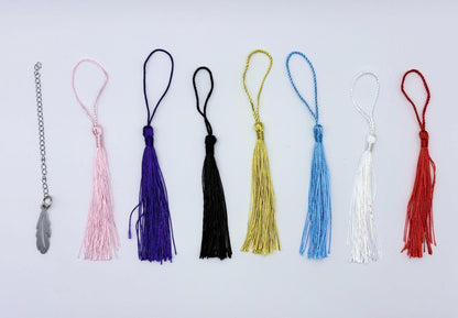 Tassel colour options to customise Buy Me Books And Tell Me I’m Pretty Metal Bookmark