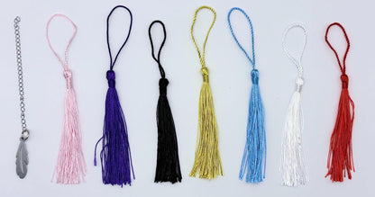 Tassel colour options to customise Personalised Name Cherries Metal Bookmark