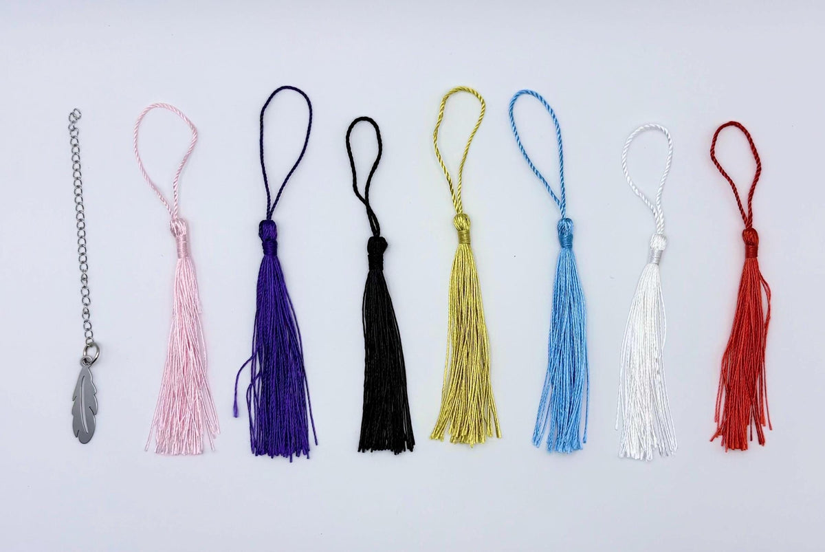 Tassel colour options to customise Fantasy Dragons Metal Bookmark