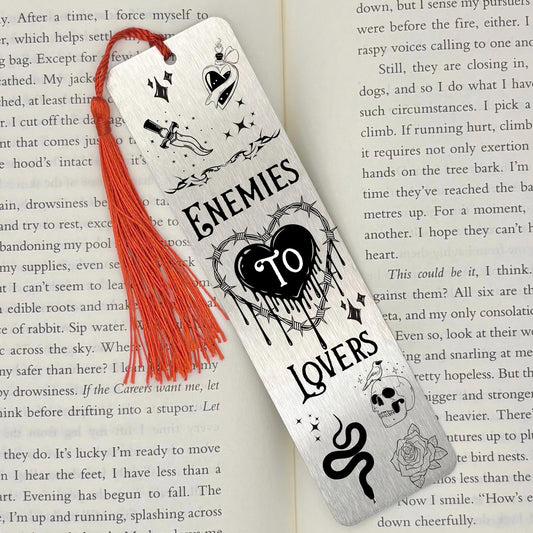 Enemies to Lovers Trope Metal Bookmark