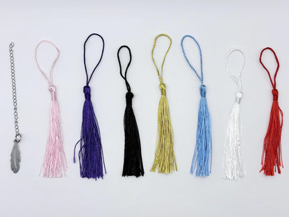 Tassel colour options to customise Bookish Gay Romance Metal Bookmark